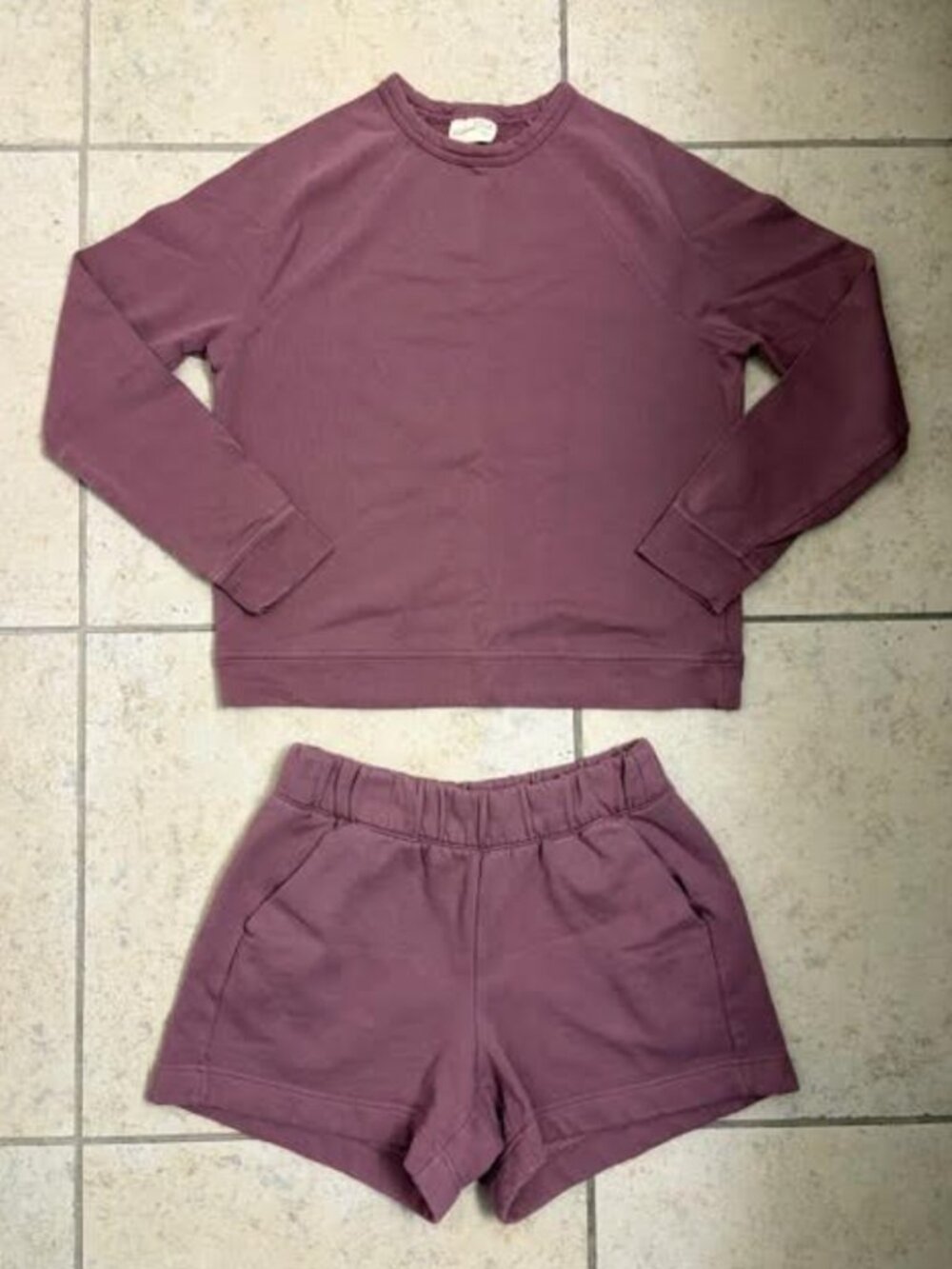 Target Women's Sweater and Shorts Set Small Purple Mauve Co-Ord New NWOT